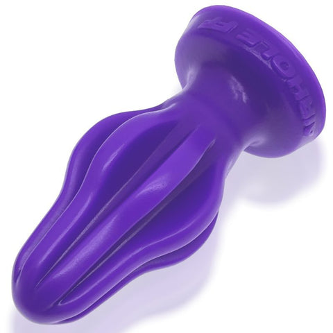 Airhole-2 Finned Buttplug Eggplant - Unique Pleasure Experience Butt Plugs