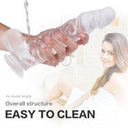 Kennard Dong w Balls Clear L 25cm Long with Suction Base > Dildos > Realistic Dildos