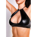 Glossy Brianna Wetlook Set – Sexy Top and Mini Skirt Lingerie > Clothes > Lingerie Sets
