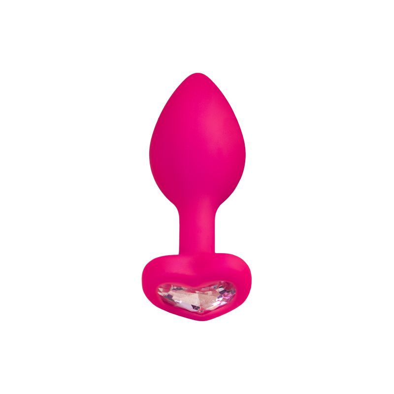 ToDo Diamond Heart (Clear) – Anal Plug 2.36 Inch Pink > Anal Range > Butt Plugs Main image