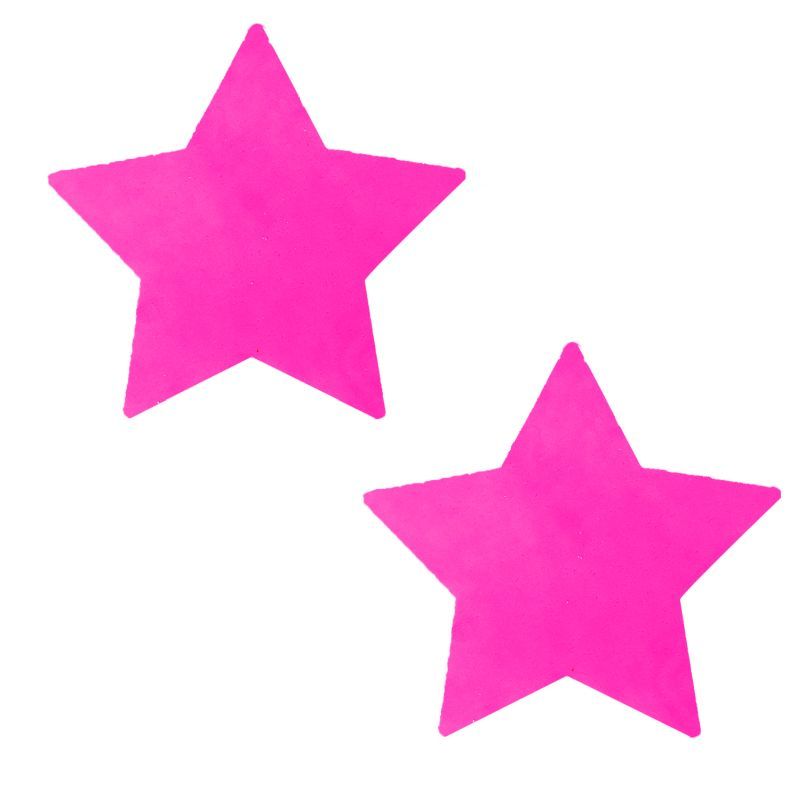 Neon Pink Starburst Starry Night Pasties Secondary image