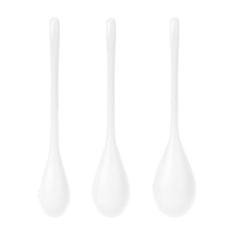 Satisfyer Yoni Power Balls 1 White 3 Pc Set for Pelvic Strength > Sex Toys For Ladies > Kegel Exercise