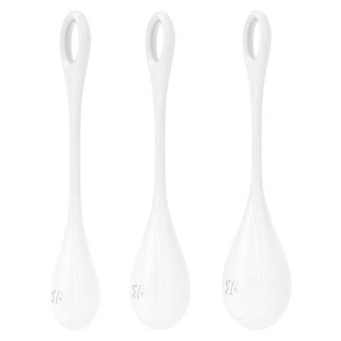 Satisfyer Yoni Power Balls 1 White 3 Pc Set for Pelvic Strength > Sex Toys For Ladies > Kegel Exercise