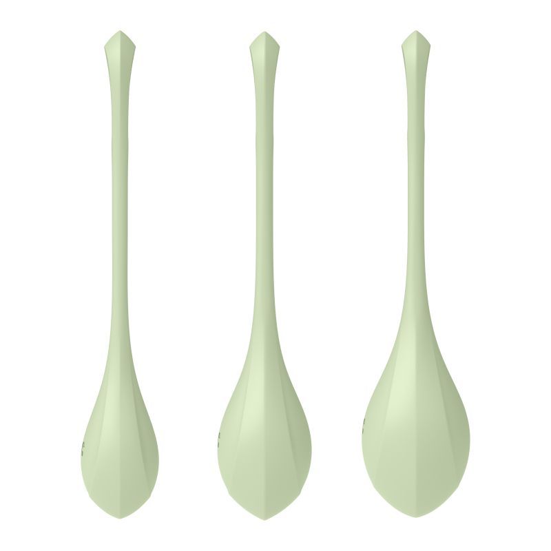 Satisfyer Yoni Power Balls 2 Green 3 Pc Set 3 Sizes Default Title > Sex Toys For Ladies > Kegel Exercise