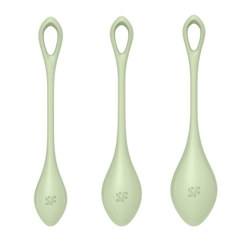 Satisfyer Yoni Power Balls 2 Green 3 Pc Set 3 Sizes > Sex Toys For Ladies > Kegel Exercise