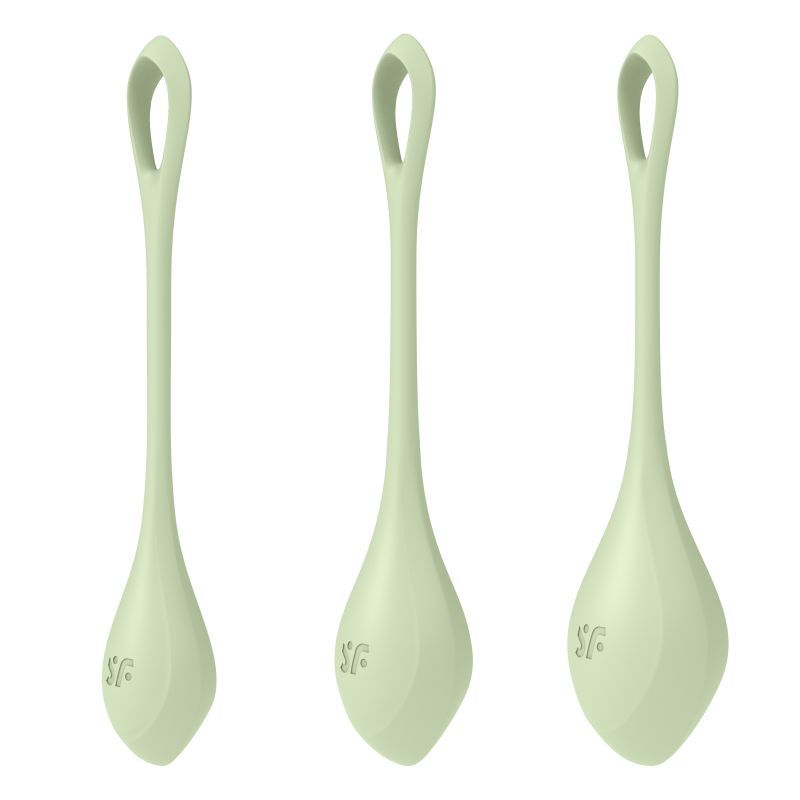 Satisfyer Yoni Power Balls 2 Green 3 Pc Set 3 Sizes > Sex Toys For Ladies > Kegel Exercise