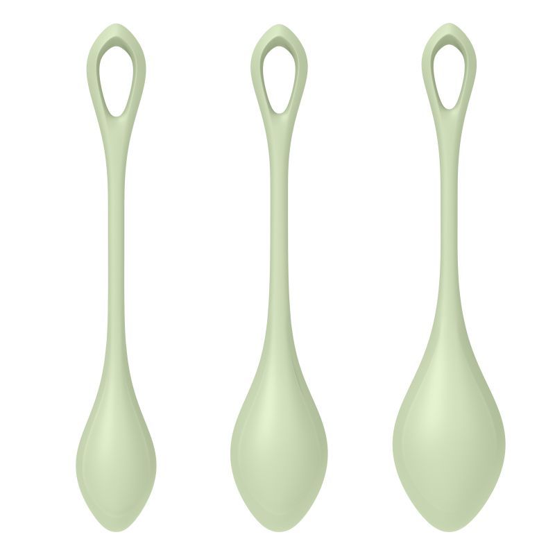 Satisfyer Yoni Power Balls 2 Green 3 Pc Set 3 Sizes > Sex Toys For Ladies > Kegel Exercise
