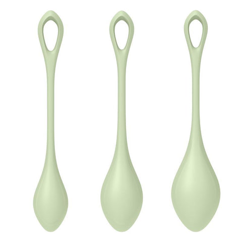 Satisfyer Yoni Power Balls 2 Green 3 Pc Set 3 Sizes > Sex Toys For Ladies > Kegel Exercise