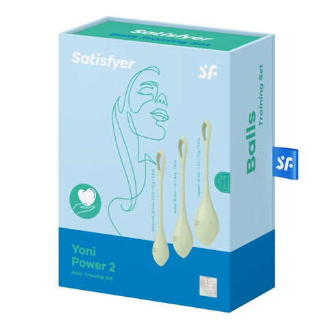 Satisfyer Yoni Power Balls 2 Green 3 Pc Set 3 Sizes > Sex Toys For Ladies > Kegel Exercise