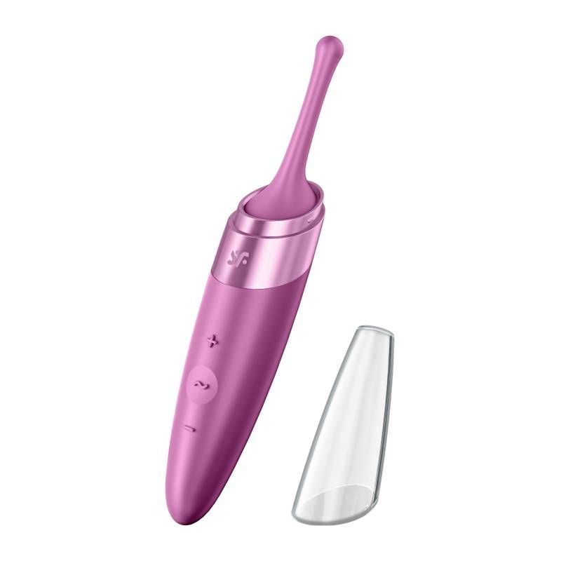 Satisfyer Twirling Delight Tip Stimulator in Berry Color Default Title STIMULATORS
