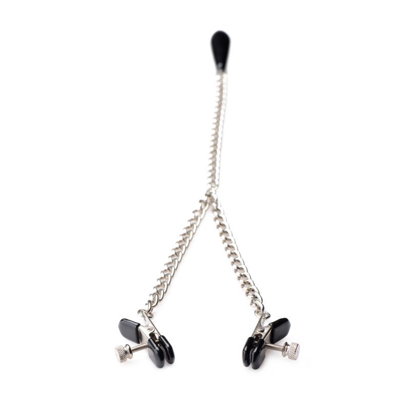 Titty Taunter Nipple Clamps with Weighted Bead Nipple Stimulators