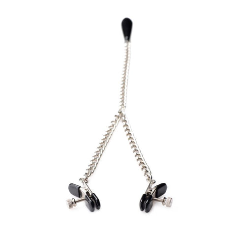 Titty Taunter Nipple Clamps with Weighted Bead Nipple Stimulators