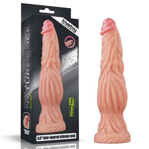 Nature Cock 9.5 Inch Dual Layer Alien Silicone Dildo – Large Realistic Dildo Default Title Fantasy Dongs