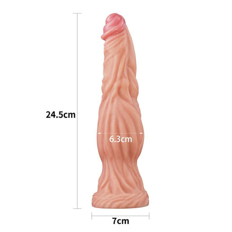 Nature Cock 9.5 Inch Dual Layer Alien Silicone Dildo – Large Realistic Dildo Fantasy Dongs