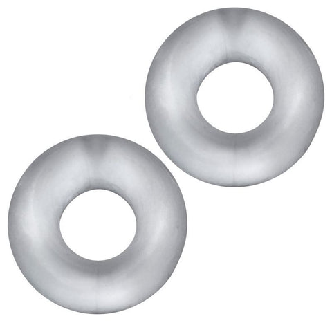 Stiffy 2 Piece Bulge Cockrings by HunkyJunk Ice Clear Clear Cockrings