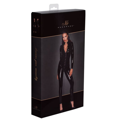 Long Button-Up PVC Overall Lingerie With Curved Seam Design > Clothes > Womens Latex