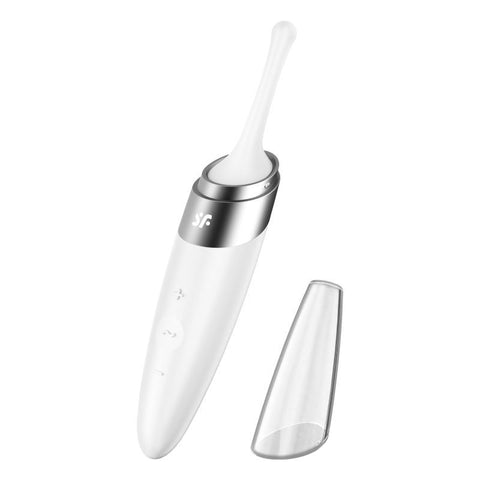 Satisfyer Twirling Delight Tip Stimulator in White Default Title STIMULATORS