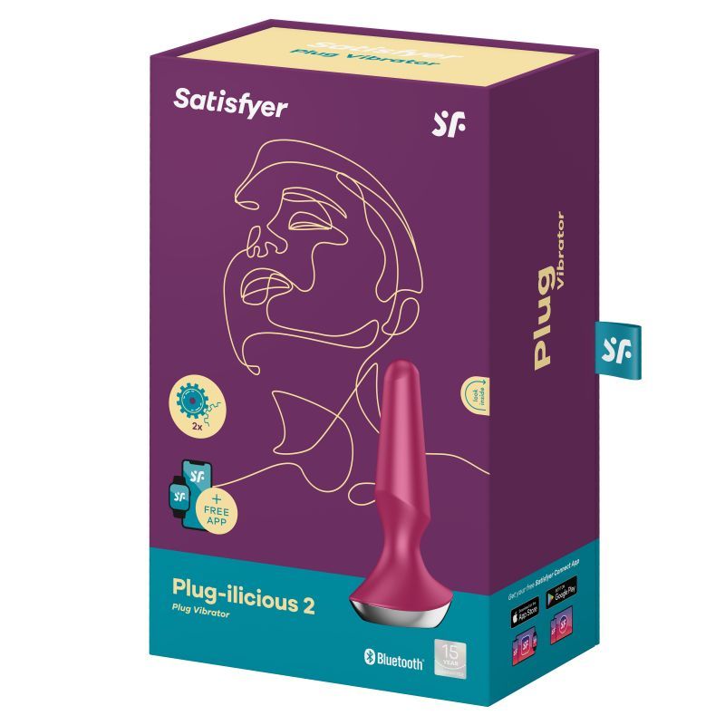 Satisfyer Plug-ilicious 2 Berry Pleasure Plug > Anal Range > Vibrating Butt Plugs