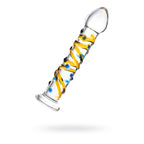 Sexus Glass Dildo Yellow 17.2 Centimeters Body Safe Clear > Glass > Dildos