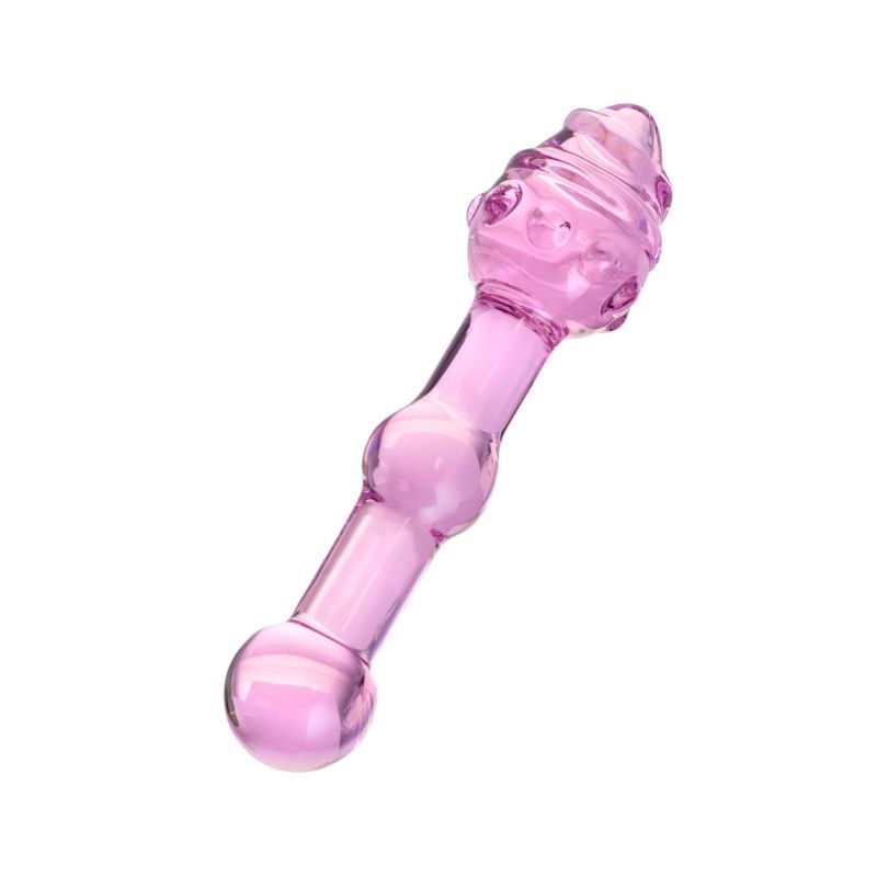 Sexus Glass Dildo Pink 17cm Elegant Design Body Safe Adult Toy DONGS Glass