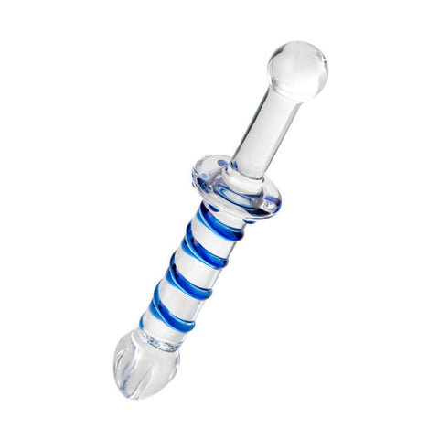 Sexus Glass Dildo Probe with Handle 23cm Dongs Neutral