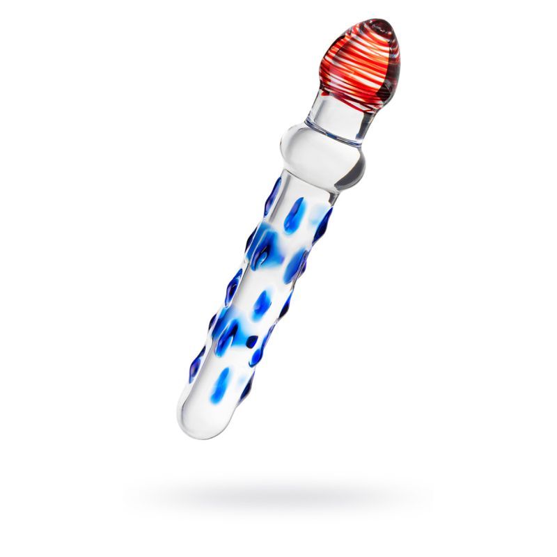Sexus Glass Dildo (Blue Red) – 20 cm Luxury Glass Dildo > Glass > Dildos