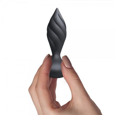 Petite Sensation Desire Butt Plug w Remote Black Butt Plugs - Vibrating