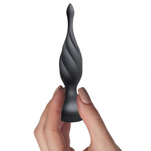 Petite Sensation Discover Butt Plug w Remote Black Butt Plugs