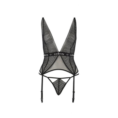 Mirajane Corset Lingerie by Passion with Tulle Mesh Design Lingerie & Sexy Apparel