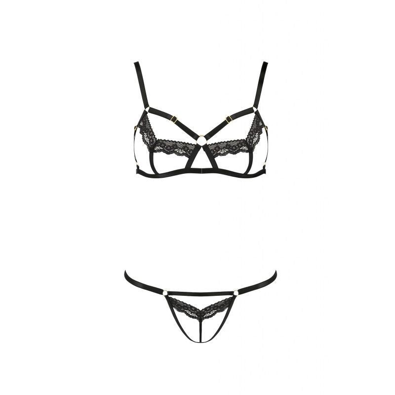 Solon Black 2 Piece Lingerie Set for Confident Women > Clothes > Bra Sets