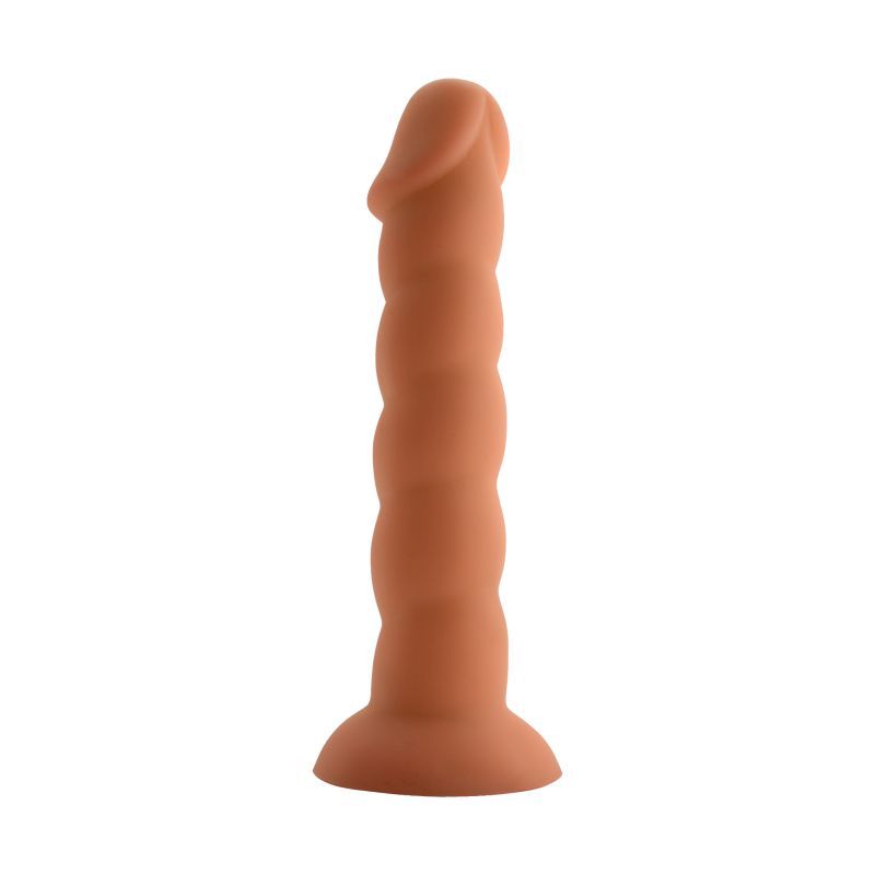Spiral Cock Flesh Dildo with Ridged Shaft 19cm Secondary image