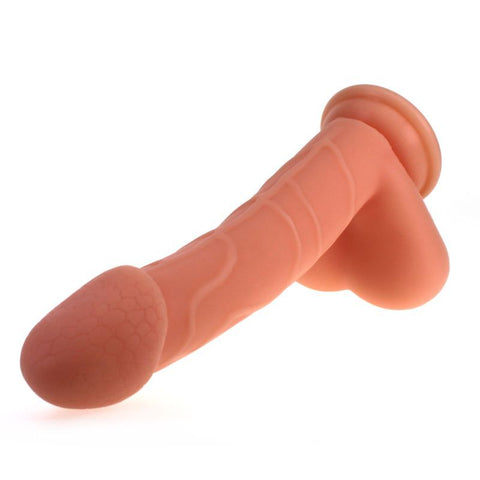 Realistic Cock with Balls Flesh Silicone Dildo Dongs Realistic
