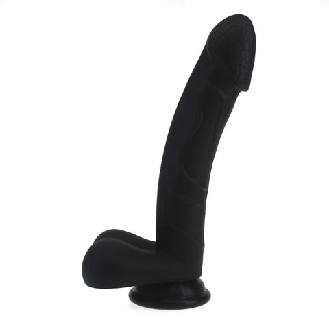 Realistic Cock W Balls Black - Lifelike Silicone Dildo Default Title Dongs Realistic