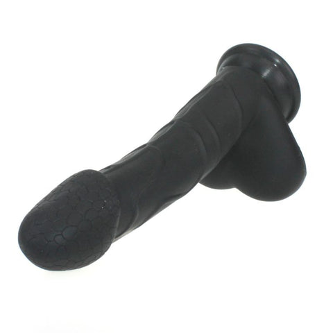 Realistic Cock W Balls Black - Lifelike Silicone Dildo Dongs Realistic