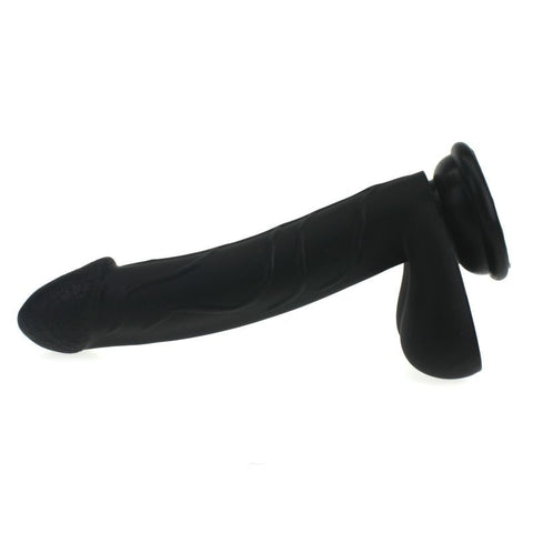 Realistic Cock W Balls Black - Lifelike Silicone Dildo Dongs Realistic