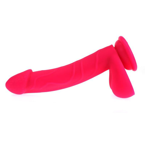 Realistic Pink Dildo with Balls 19cm Insertable Length Dongs Realistic