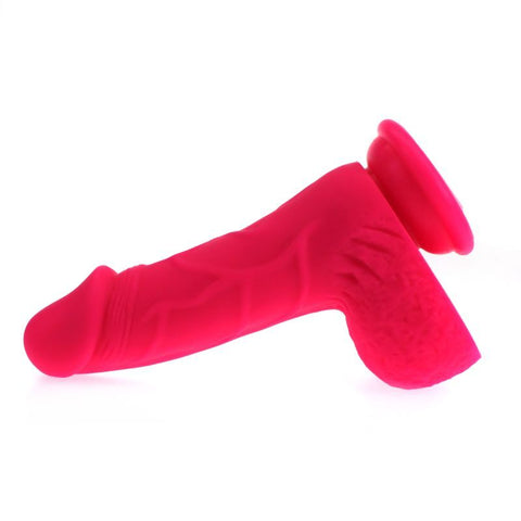 Pedro Thick Realistic Cock with Balls Pink Silicone Dildo Dongs Realistic