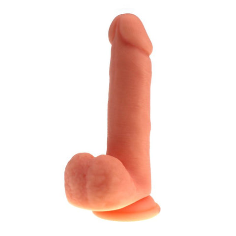 Thick Realistic Cock with Balls Flesh Silicone Dildo Dongs Realistic