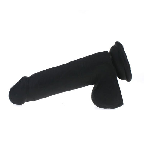 Thick Realistic Black Cock with Balls Silicone Dildo Dongs Realistic