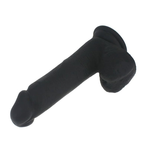 Thick Realistic Black Cock with Balls Silicone Dildo Dongs Realistic