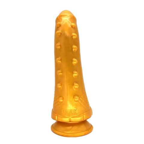 Hunchback Dildo Gold 24x7.2cm Silicone Pleasure Tool Fantasy Dongs