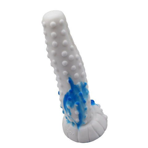 Tiger Dildo Blue and White Premium Silicone Adult Toy Fantasy Dongs