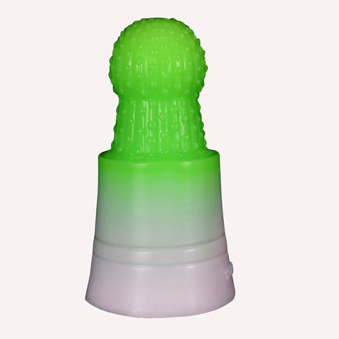 Prickly Pear Anal Plug Green 16.5x8.2cm Silicone Fantasy Dongs
