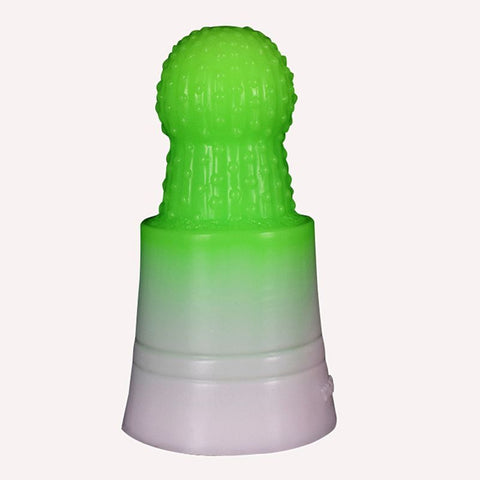 Prickly Pear Anal Plug Green 16.5x8.2cm Silicone Fantasy Dongs