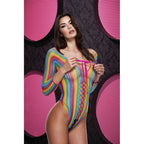 Rainbow Lace-Up Teddy Lingerie Rainbow One Size > Clothes > Teddies