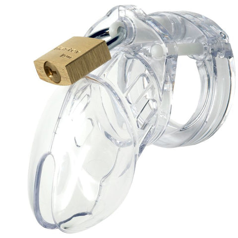 Cockcage CB-6000S Clear 3.25 Inch Medical-Grade Chastity Cage Cages