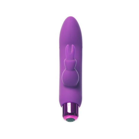 Alices Bunny Rechargeable Bullet w Rabbit Sleeve Purple 4 Inches BULLETS