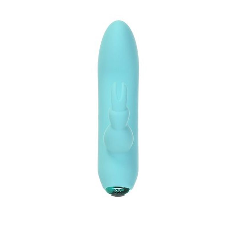 Alice's Bunny Rechargeable Bullet With Rabbit Sleeve Teal VIBRATORS-RABBIT