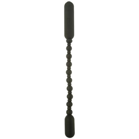 Rechargeable Booty Beads Black - Flexible Vibrating Toy > Anal Range > Anal Beads