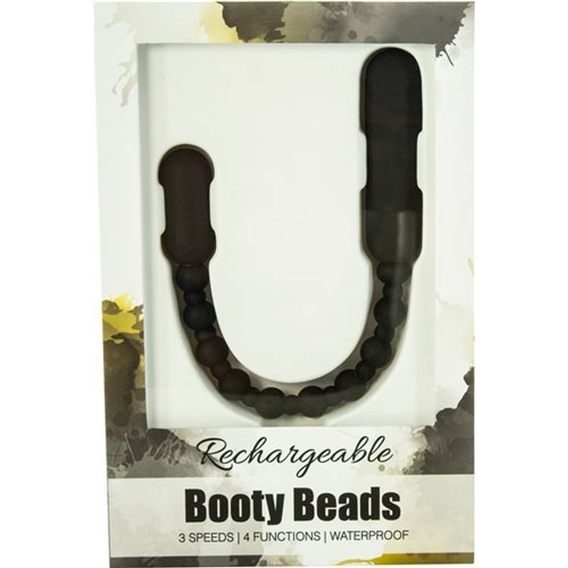 Booty Beads Black - Flexible Vibrating Anal Toy > Anal Range > Anal Beads